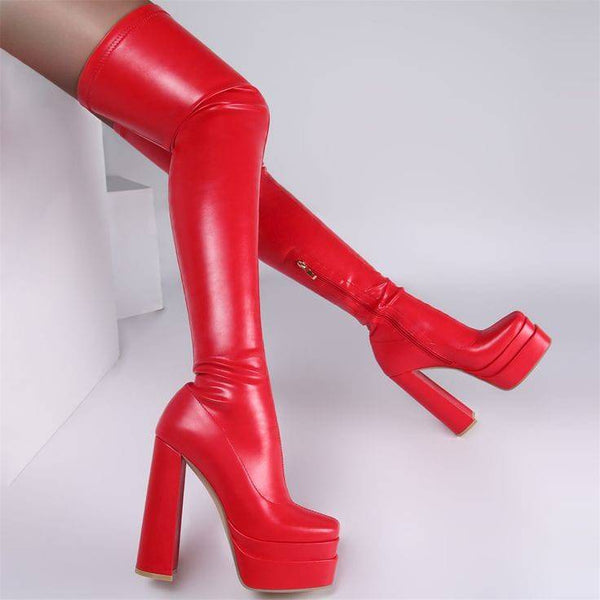 Botas  altas con plataforma