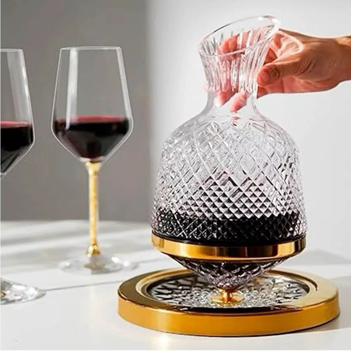 Decantador giratorio para vino - Dressygt