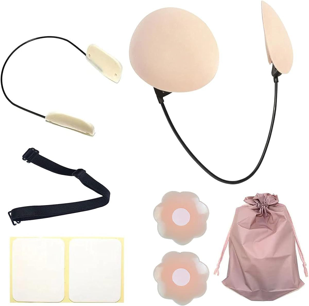 Push up bra invisible con efecto realce ajustable