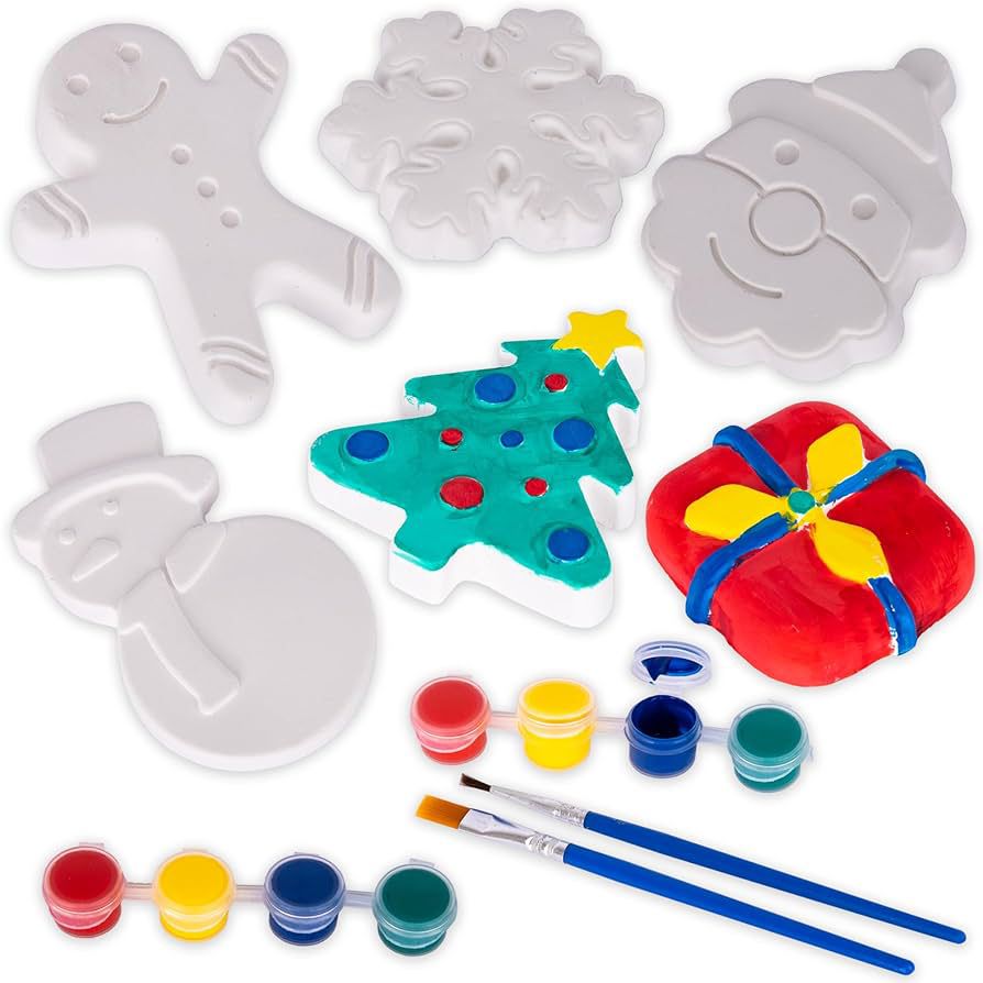 DIY de figuras navideñas en yeso
