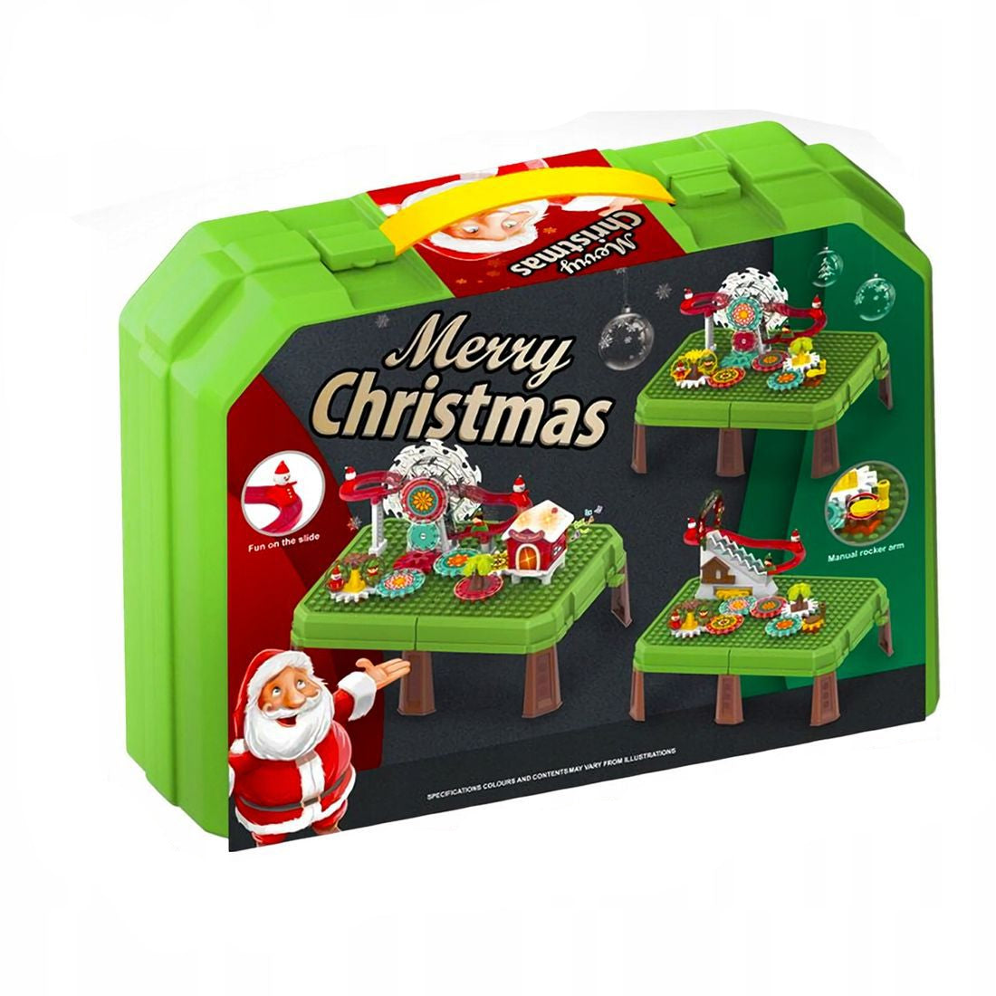 Mesa de bloques navideños interactiva