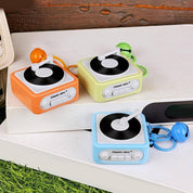 Mini bocina/grabadora retro portátil