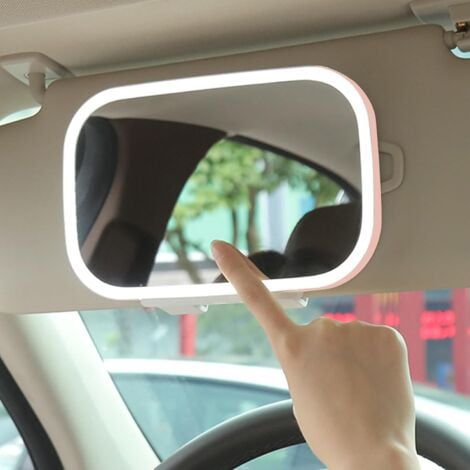 Espejo de maquillaje para auto