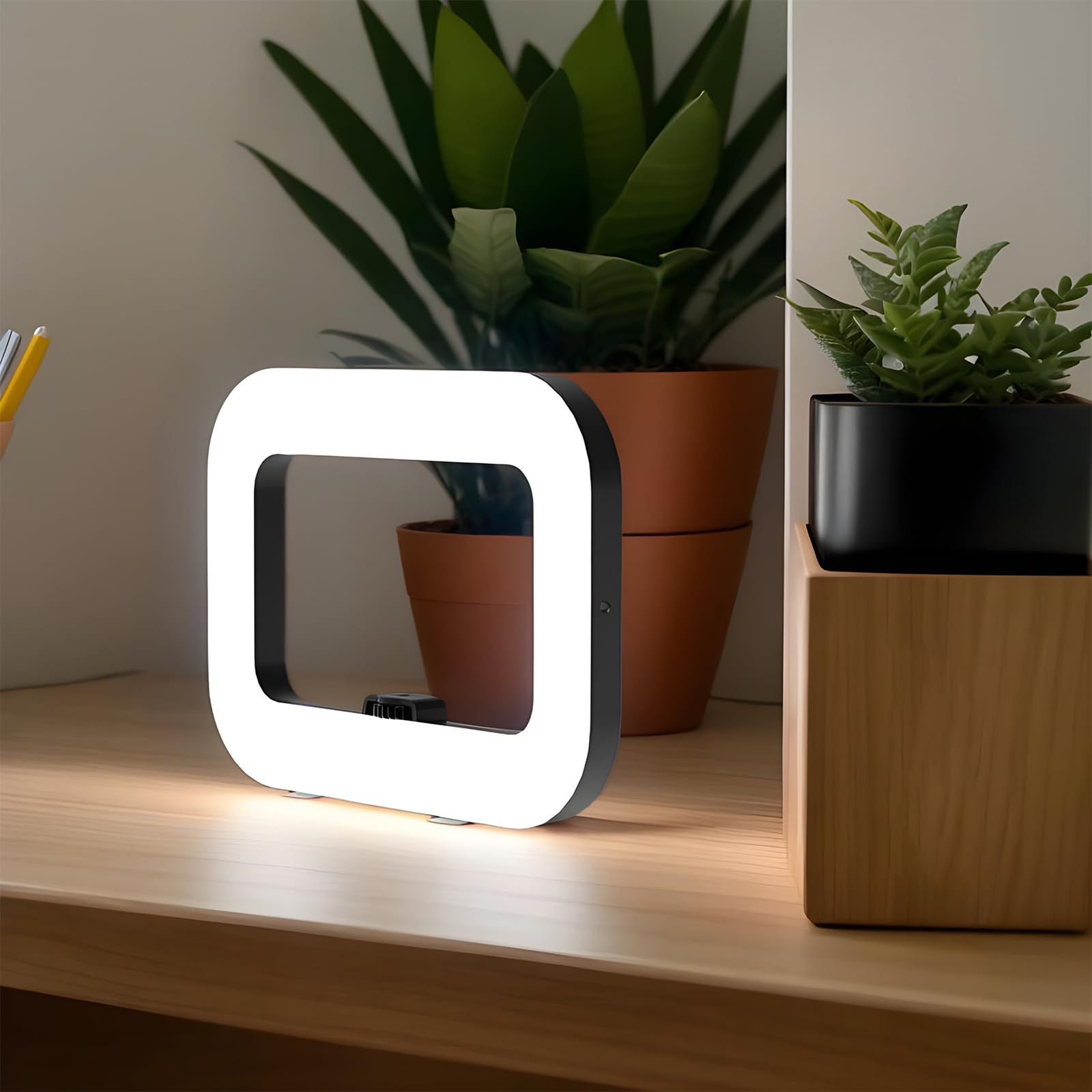 Aro de luz LED cuadrado para celular