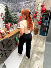 Conjunto de dos piezas manga corta y palazzo