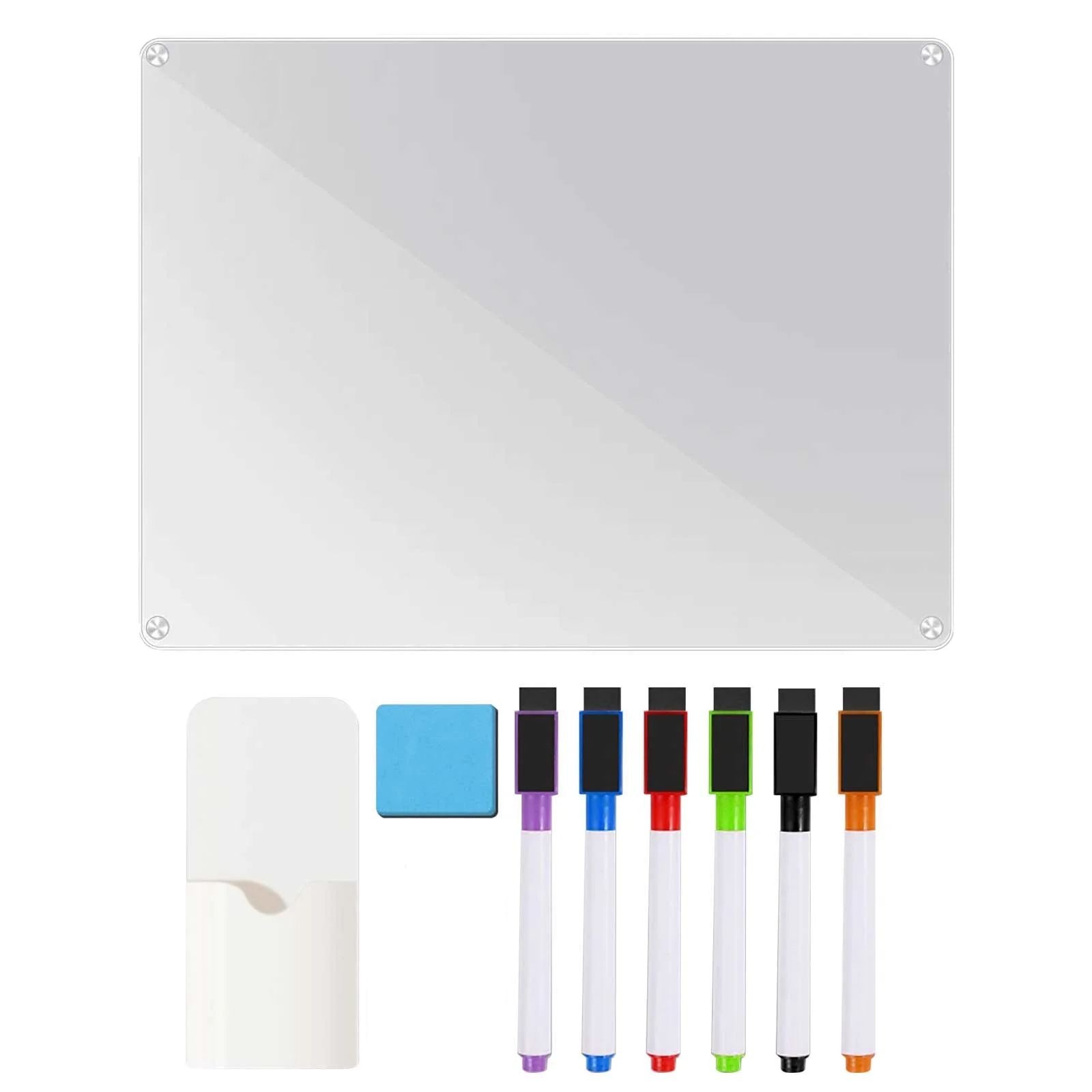 Kit de pizarra de acrilico con marcadores