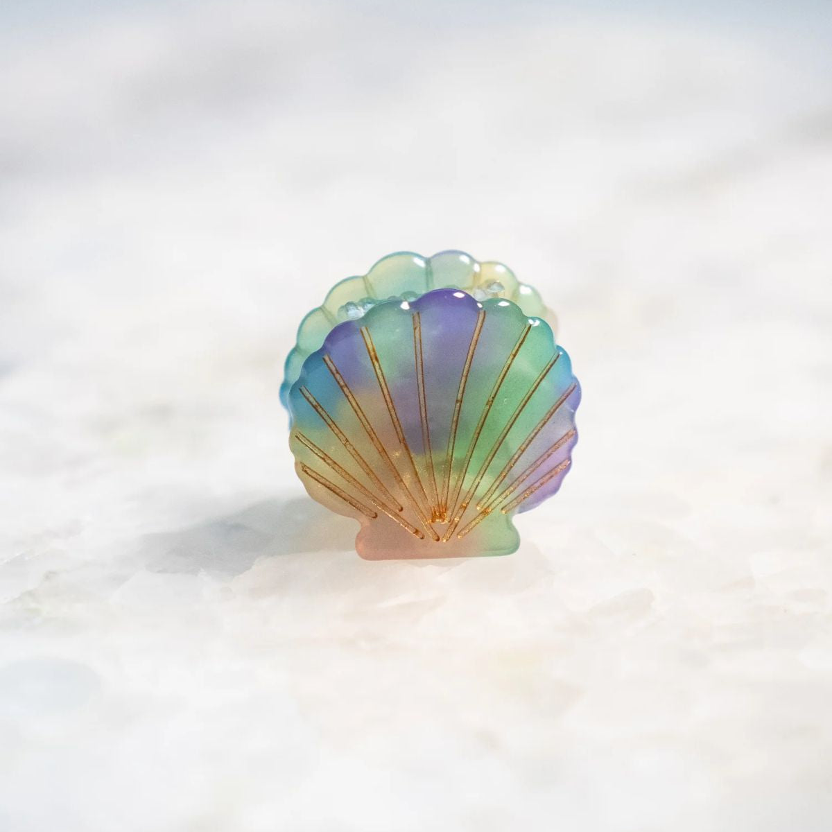 Mini gancho en forma de concha