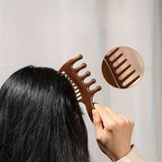 Peine doble con masajeador