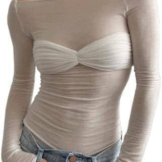 Blusa sexy semitransparente - Dressygt