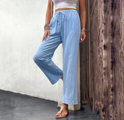 Pantalón casual wide leg