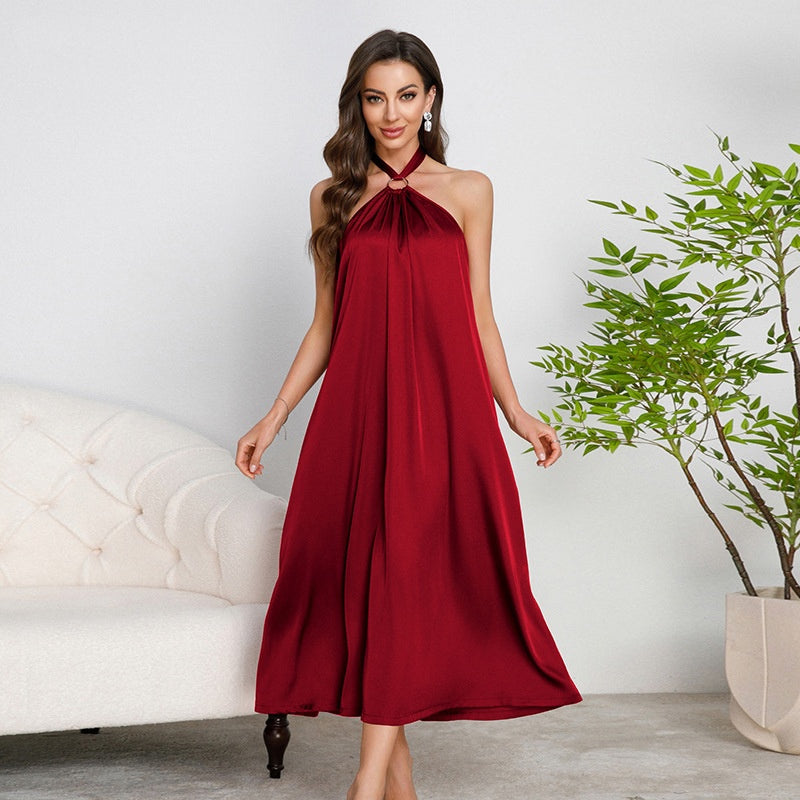 Vestido halter con diseño suelto - Dressygt