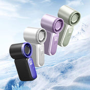 Mini ventilador portátil con pantalla digital