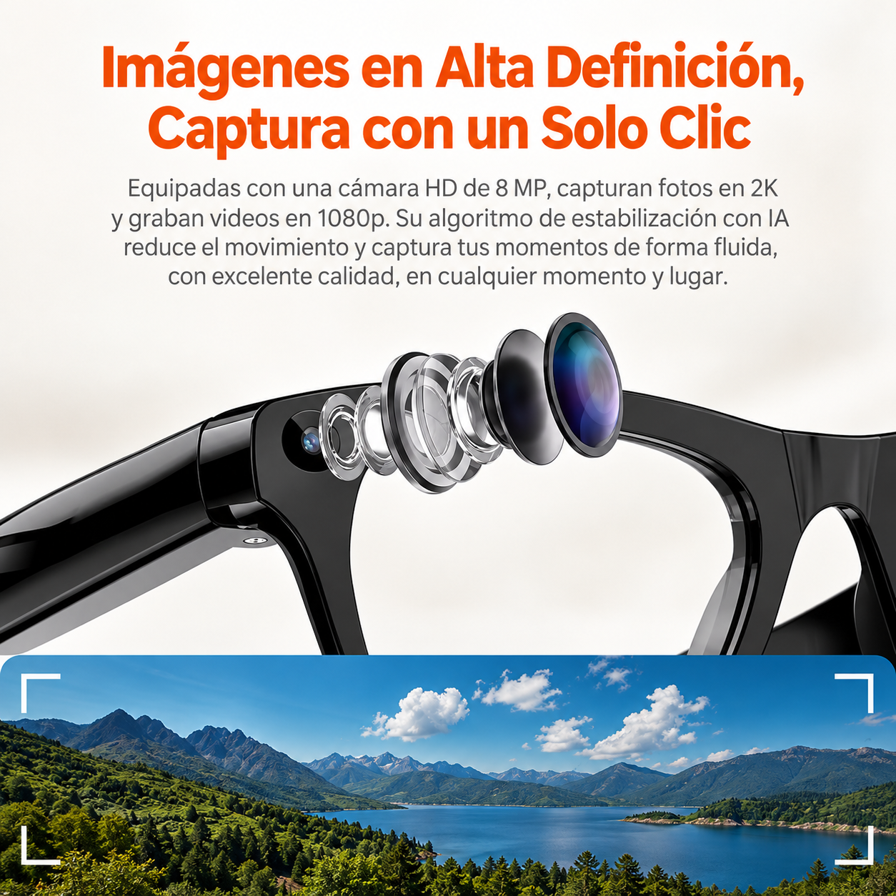 Lentes inteligentes con cámara - Dressygt
