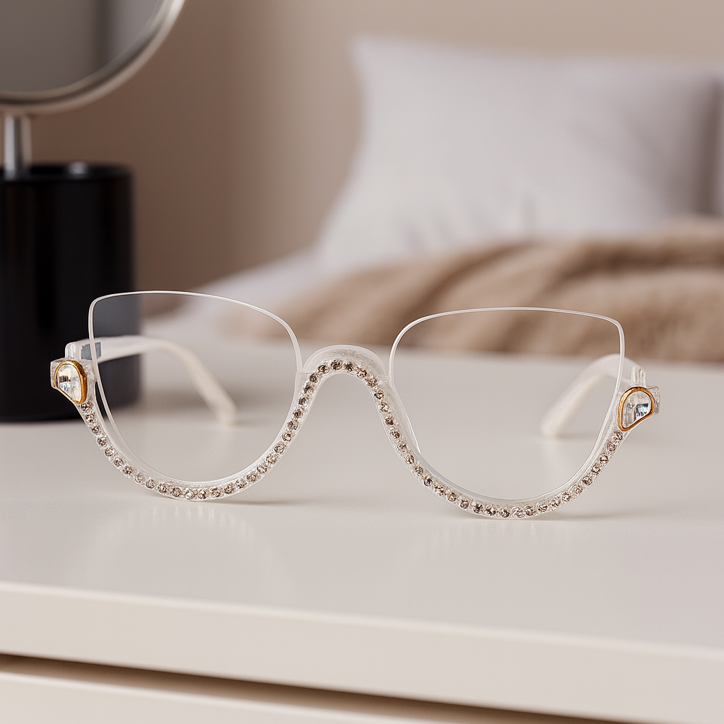 Lentes clear con brillos - Dressygt