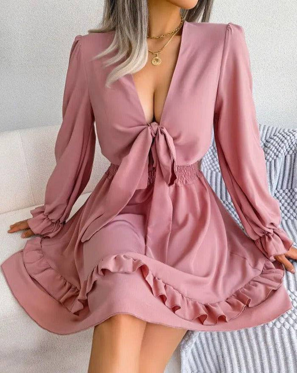 Vestido corto rosado