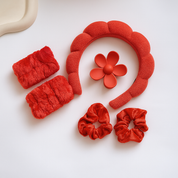 Set de diadema y accesorios para skincare