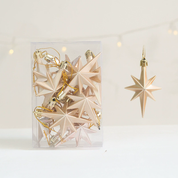 Set de estrellas colgantes navideñas