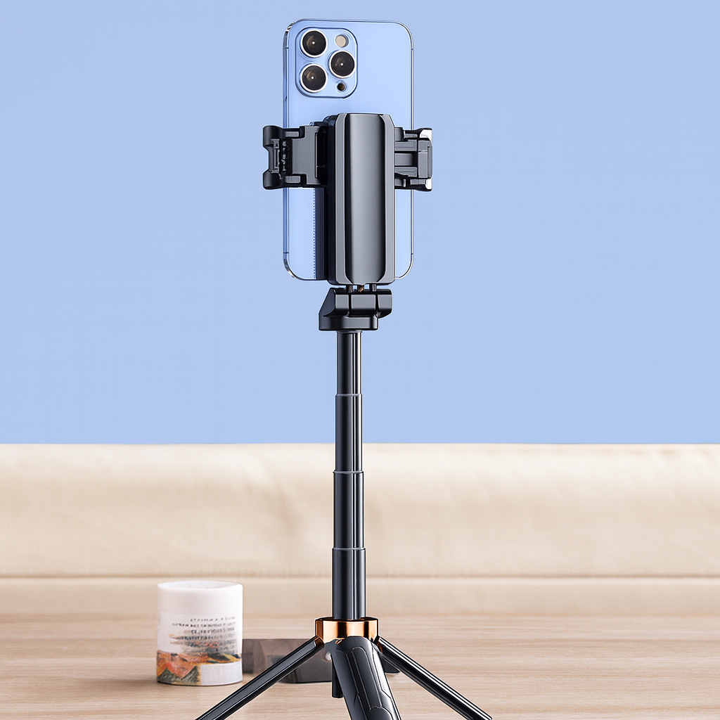 Trípode selfie stick con control remoto