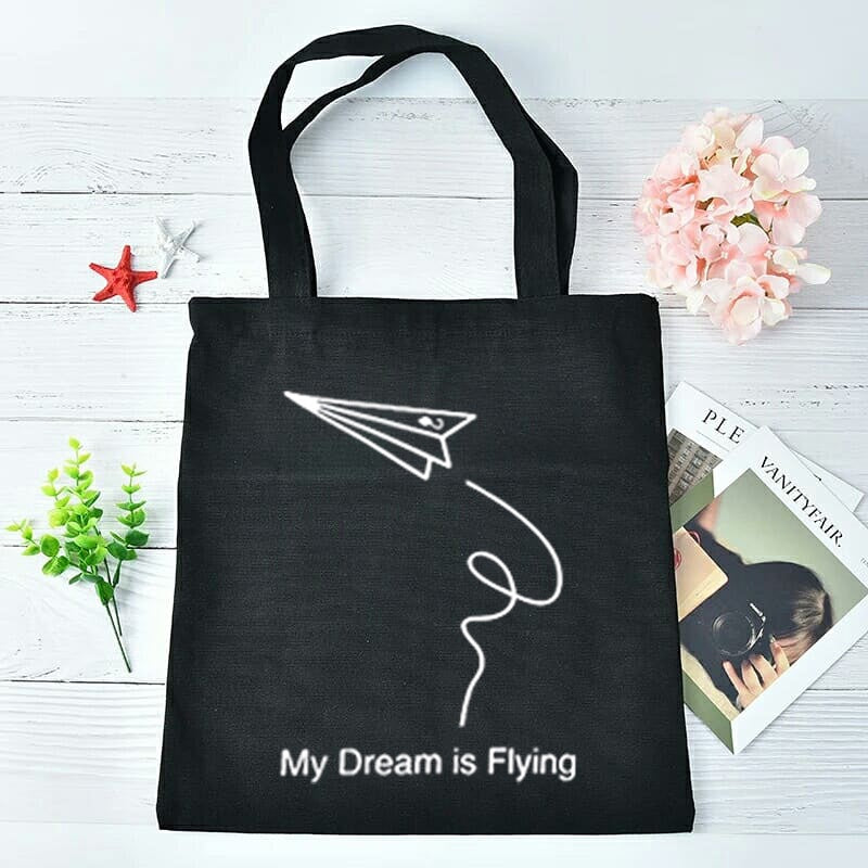 Bolsa tote estampada My dream is flying - Dressygt