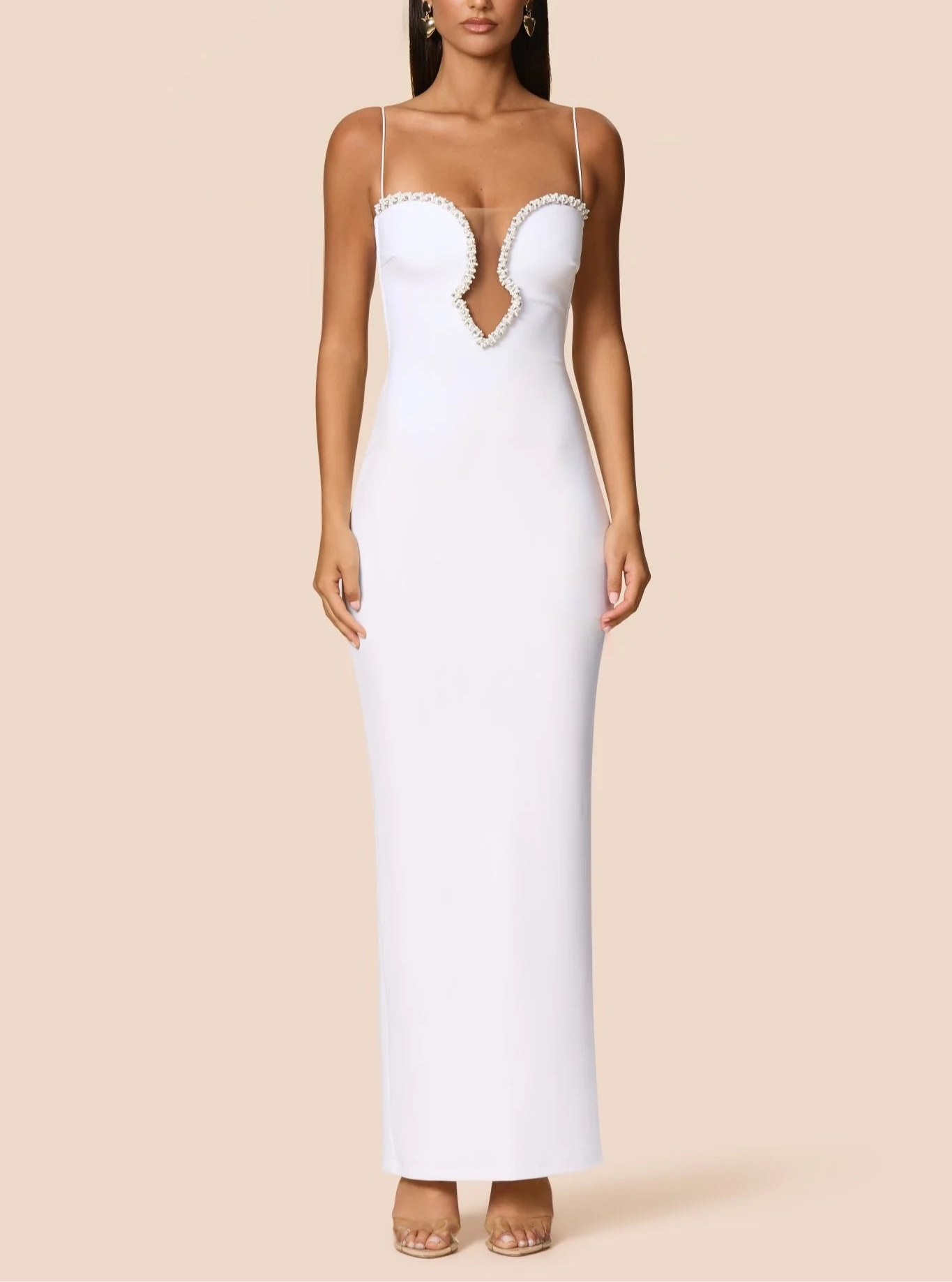 Vestido elegante con escote