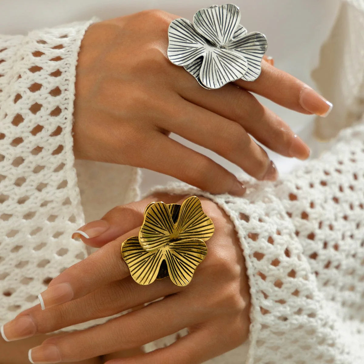 Anillo elegante de flor - Dressygt