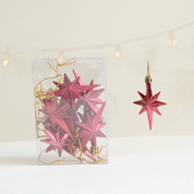 Set de estrellas colgantes navideñas