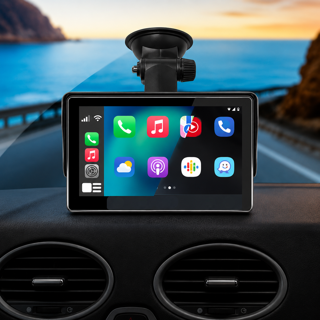 Pantalla CarPlay inalámbrica 7" para carro