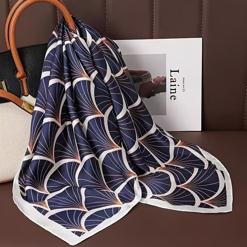 Pañuelo azul estampado