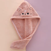 Toalla de cabello con diseño de gatito - Dressygt
