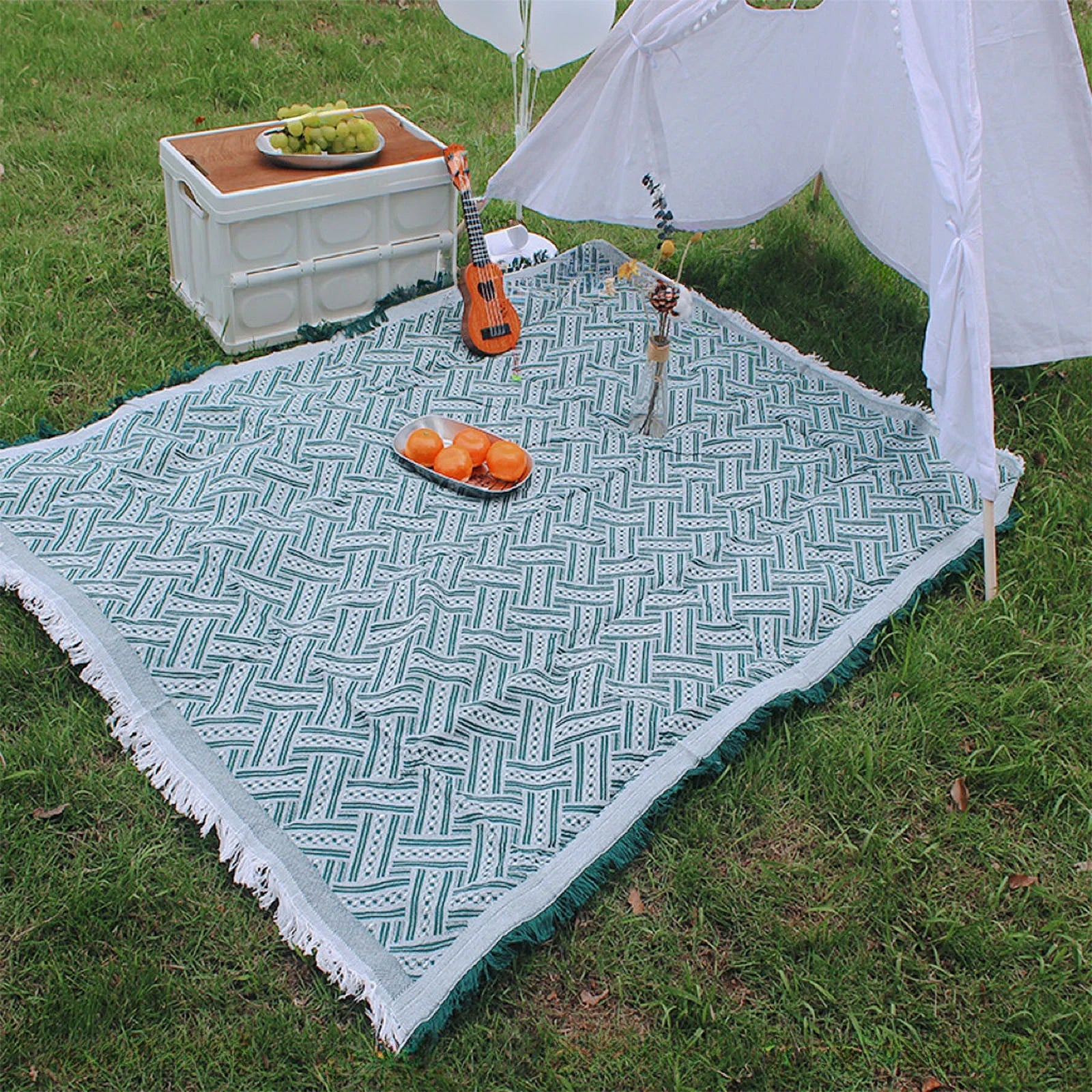 Manta para playa y picnic con flecos - Dressygt