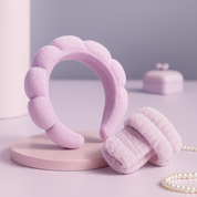 Set de diademas y scrunchies para skin care