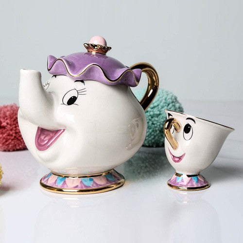 Juego de té de la bella y la bestia - Dressygt