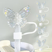 Set de 5 protectores de pajilla mariposa
