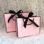 Bolsa de regalo elegante con listón