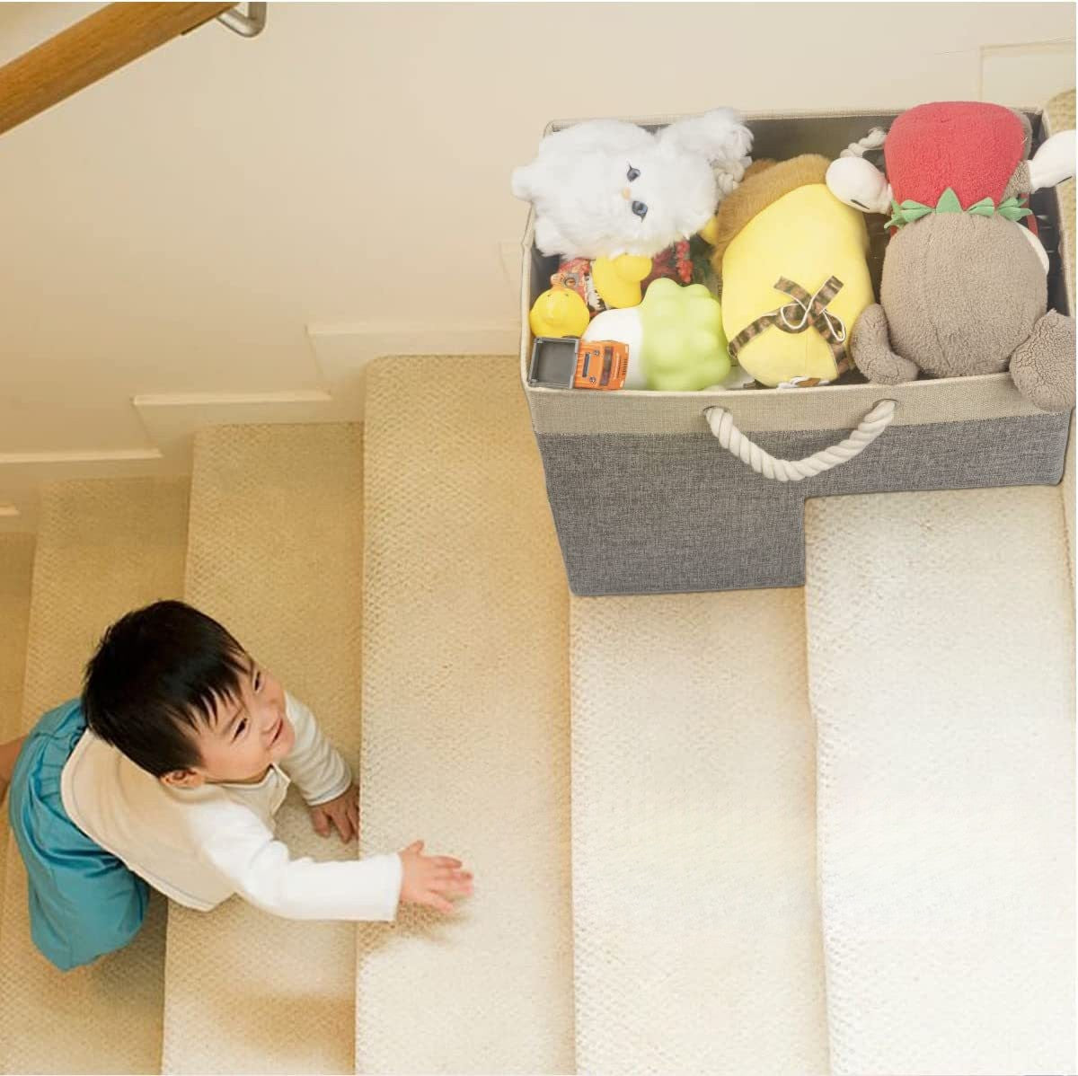 Cesta organizadora para escaleras