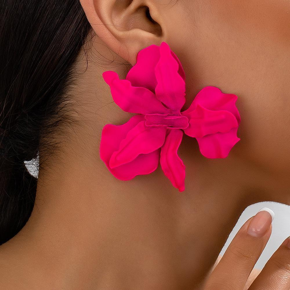 Aretes grandes de flor - Dressygt