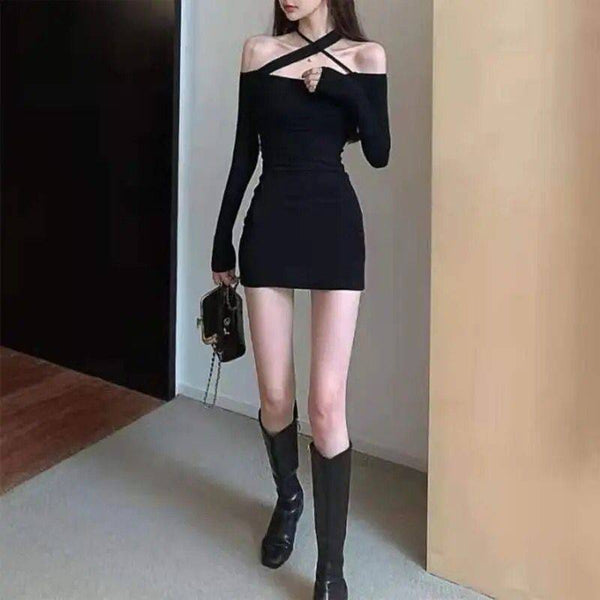 Vestido strech negro