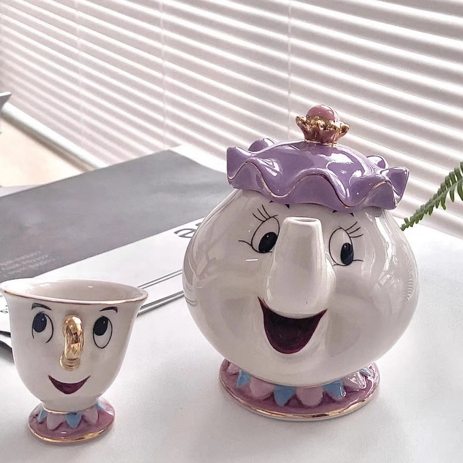 Juego de té de la bella y la bestia - Dressygt