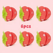 Juego de rizadores sin calor en forma de fresa