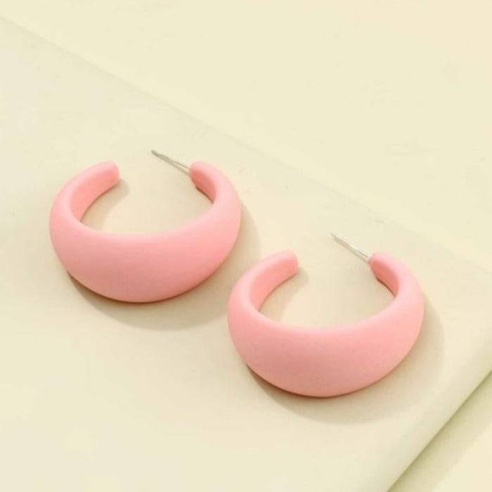 Argollas minimalistas de colores
