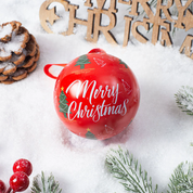 Esferas con diseños navideños
