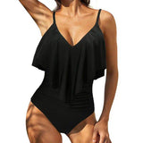 Traje de baño de una sola pieza en color negro