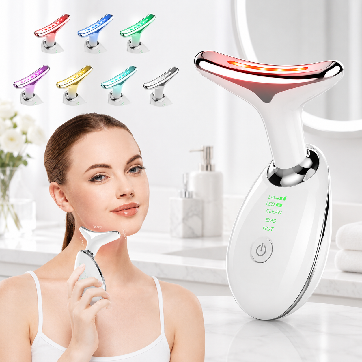 Masajeador facial con Luz LED - Dressygt