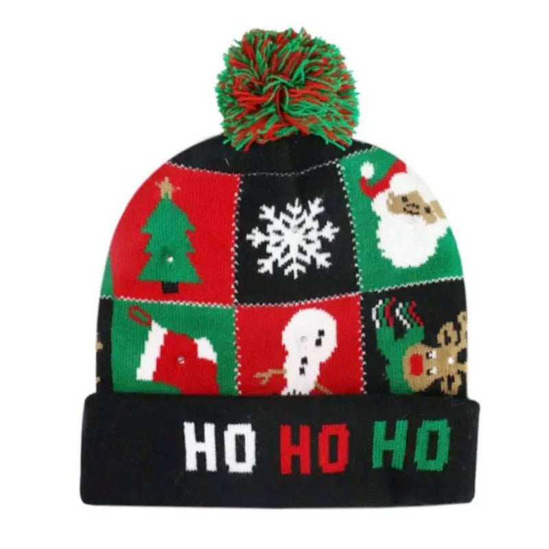 Gorro navideño con luces