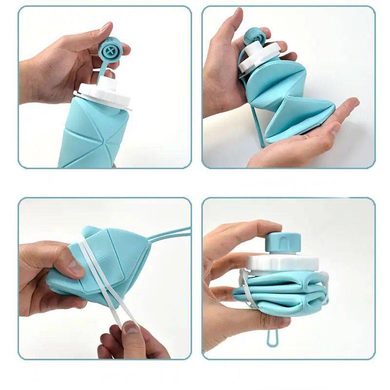 Botella de agua plegable para deporte