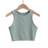 crop top sin mangas