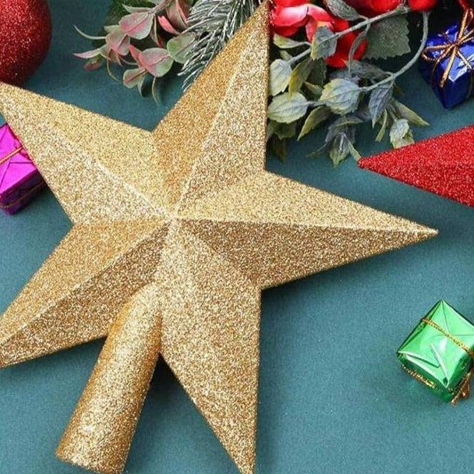 Estrella del árbol de navidad.