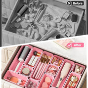 Set de 25 organizadores color rosa para gaveta - Dressygt