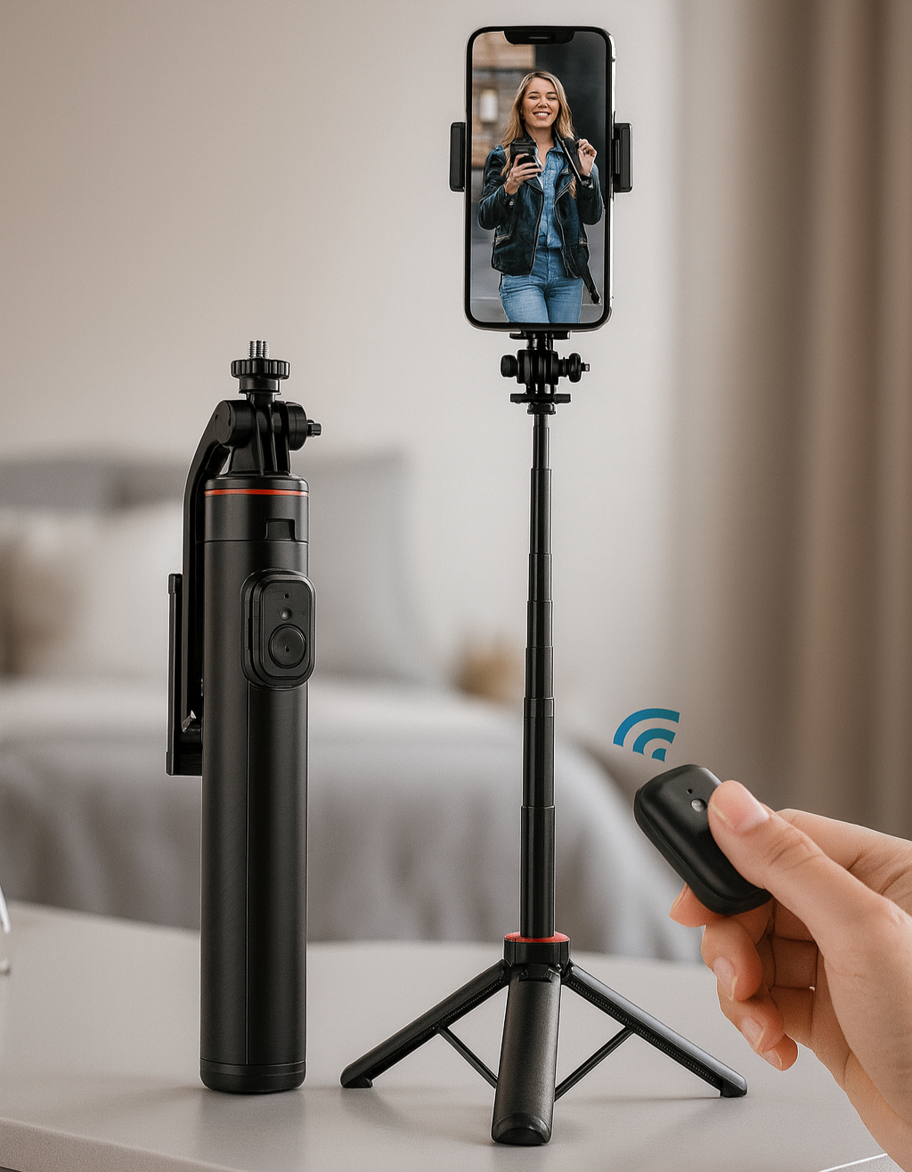 Selfie stick de bluetooth