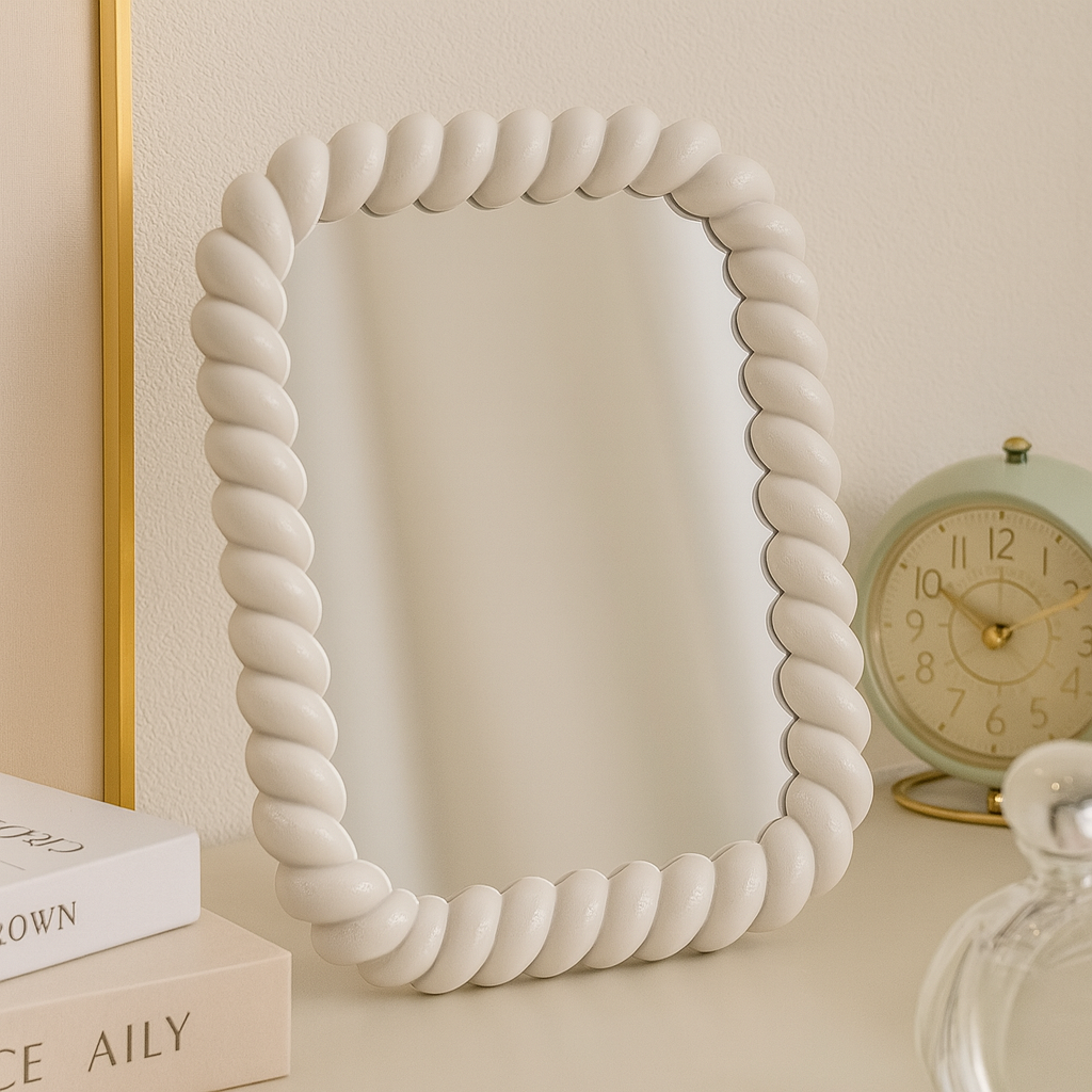 Espejo decorativo con marco trenzado - Dressygt